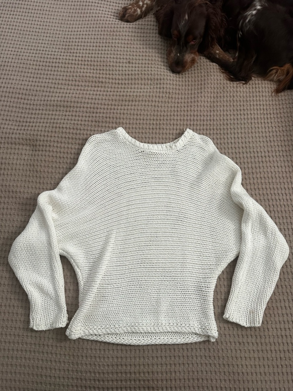 Rag poets Lightweight White Knit Sweater